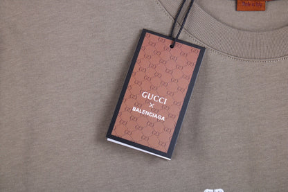 T-shirt kaki GUCCI x BALENCIAGA à logo floral