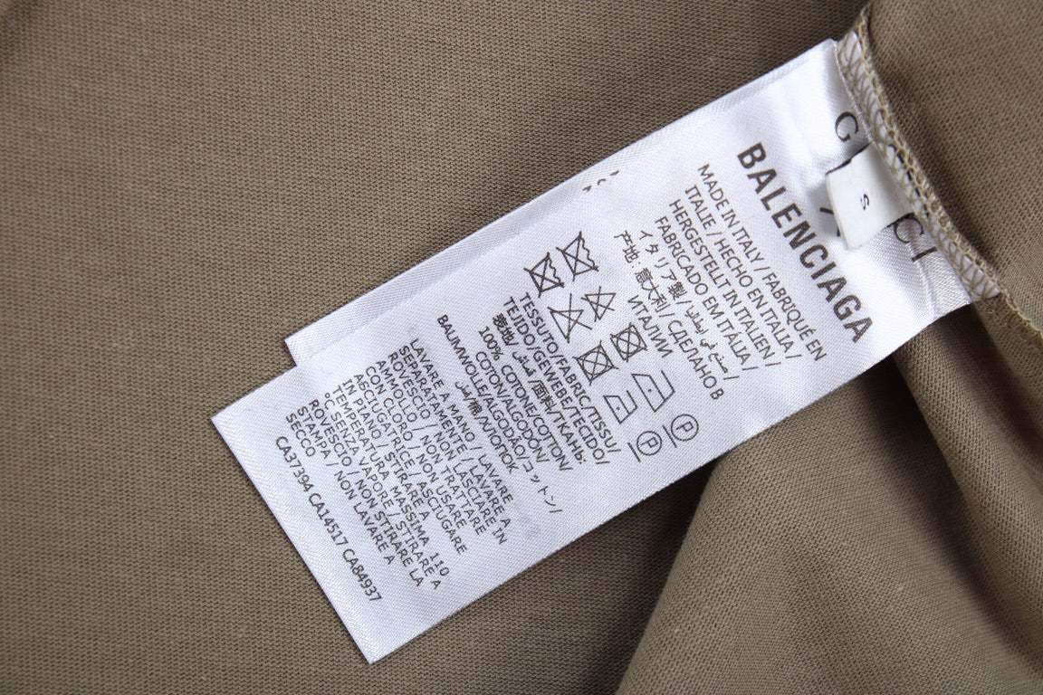 T-shirt kaki GUCCI x BALENCIAGA à logo floral