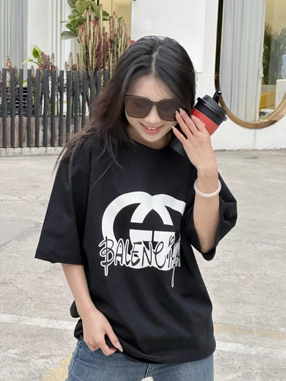 T-shirt Gucci x Balenciaga Hacker Project (Noir)