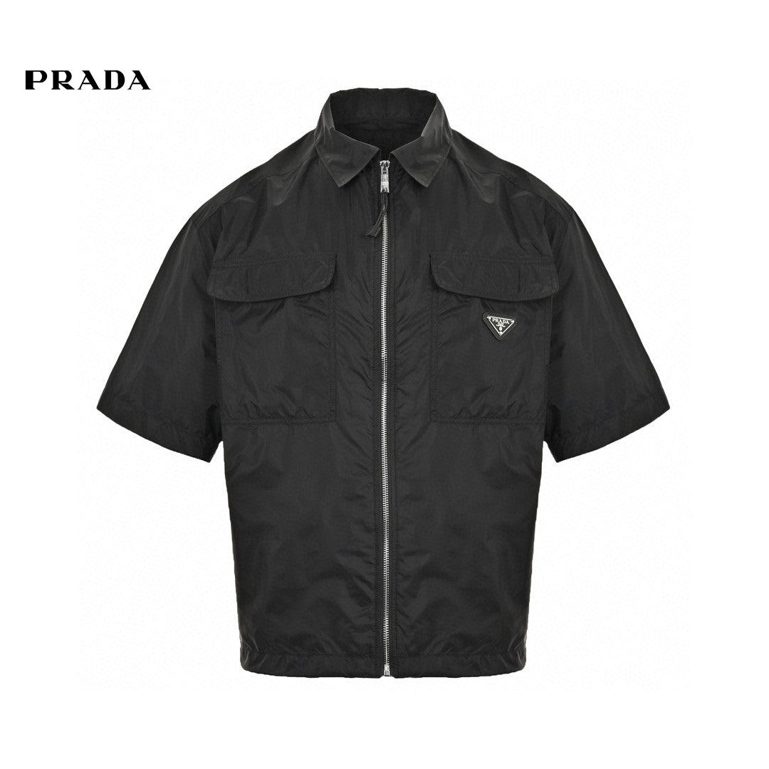 Veste Prada noire à manches courtes