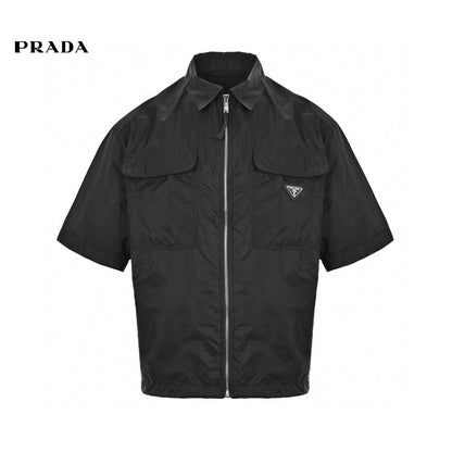 Veste Prada noire à manches courtes