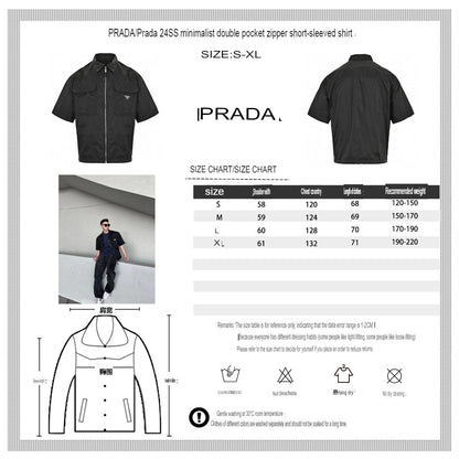Veste Prada noire à manches courtes