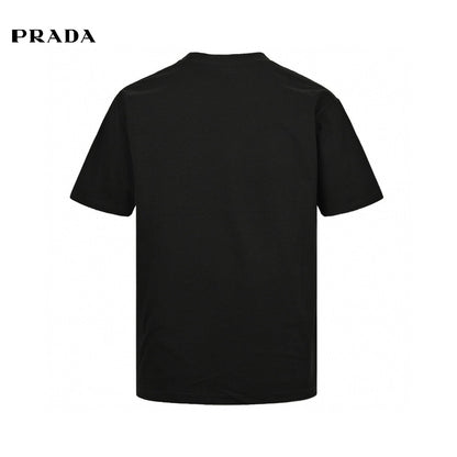 T-shirt noir Prada avec logo