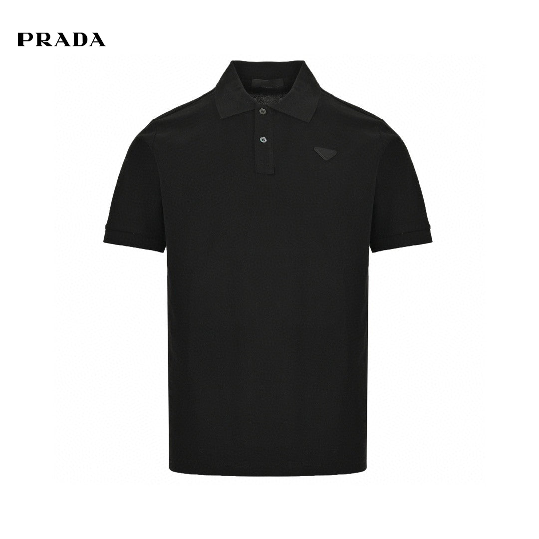 Polo noir classique Prada 
