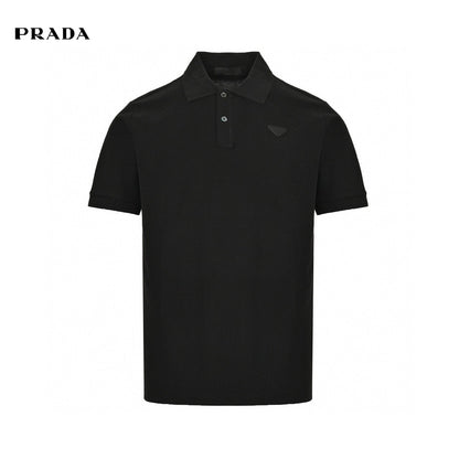 Polo noir classique Prada 