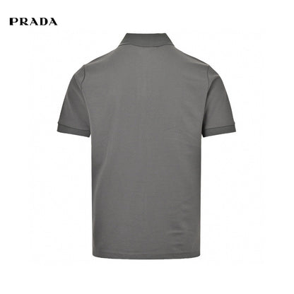Polo gris classique Prada