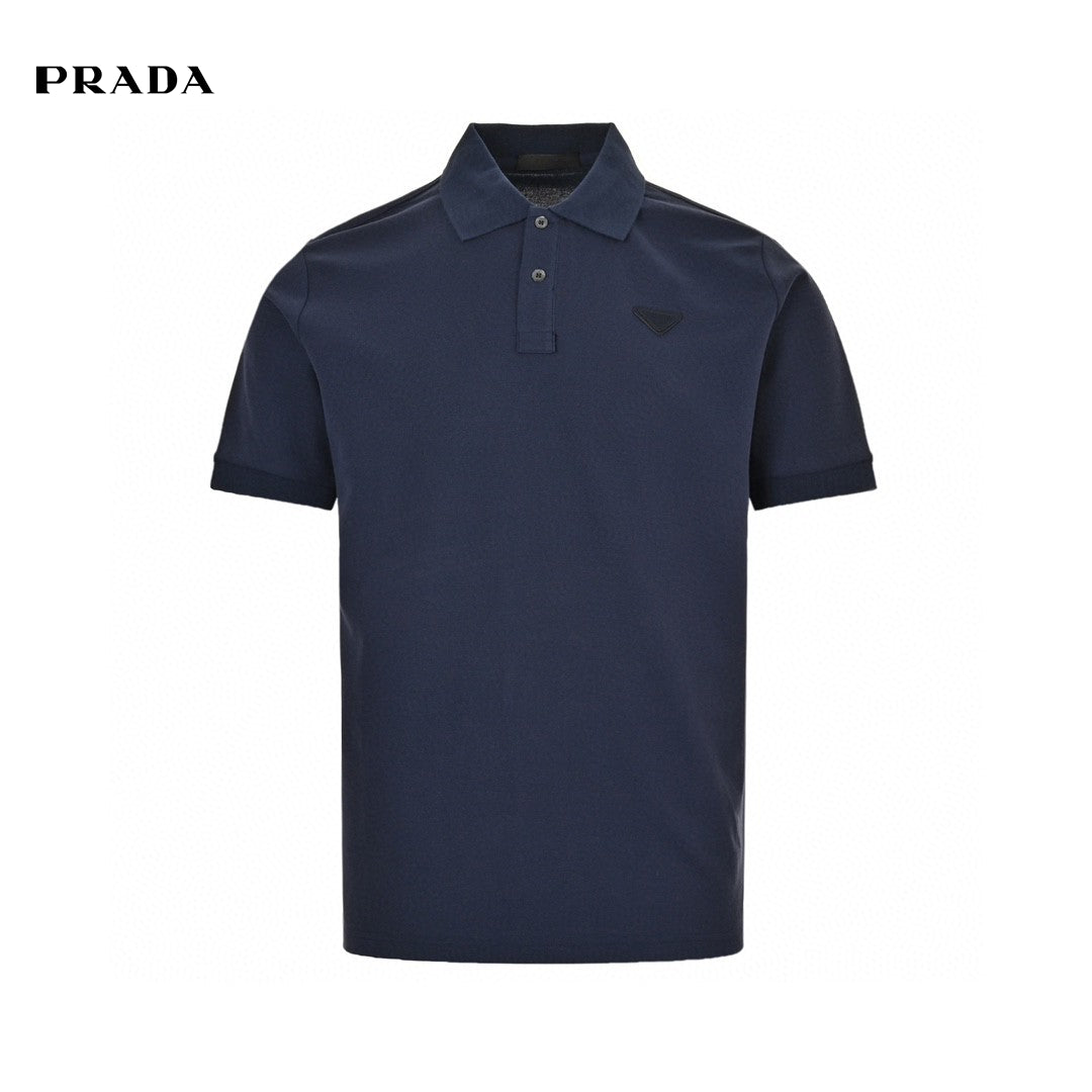 Polo classique Prada bleu marine