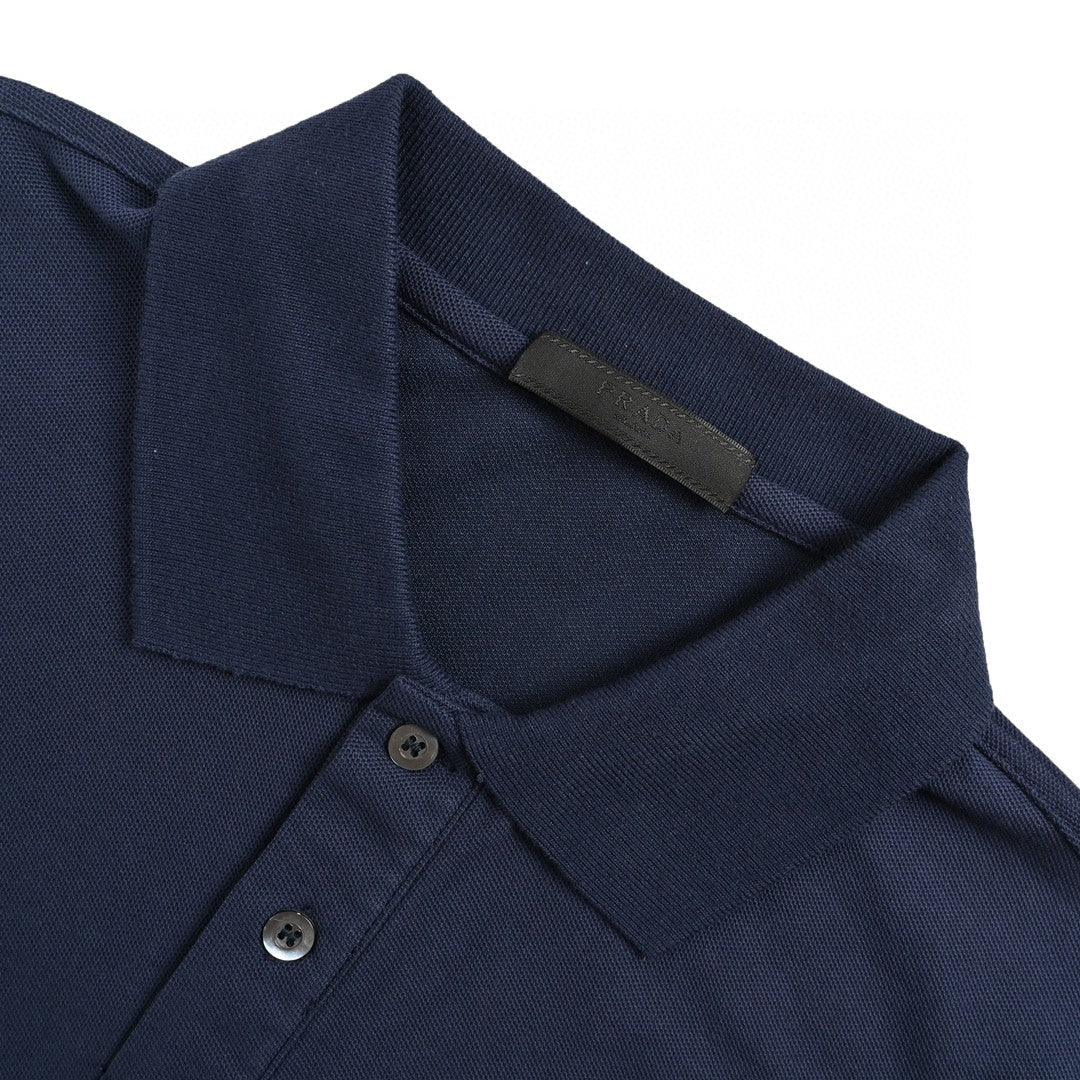 Polo classique Prada bleu marine