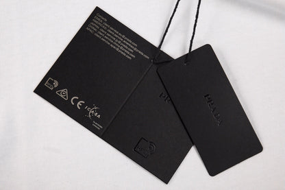 T-shirt Prada à poche logo (blanc)