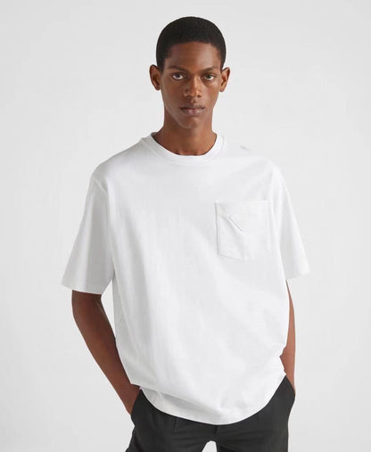 T-shirt Prada à poche logo (blanc)