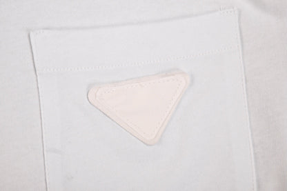 T-shirt Prada à poche logo (blanc)