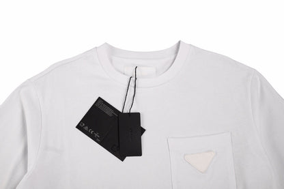 T-shirt Prada à poche logo (blanc)