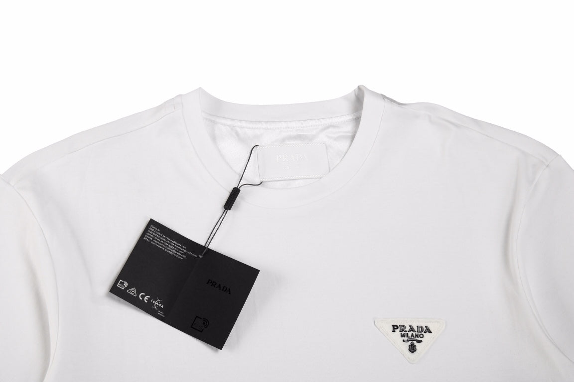 T-shirt à logo Prada (blanc)