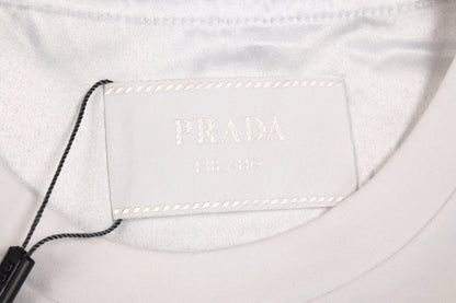 T-shirt à logo Prada (blanc)