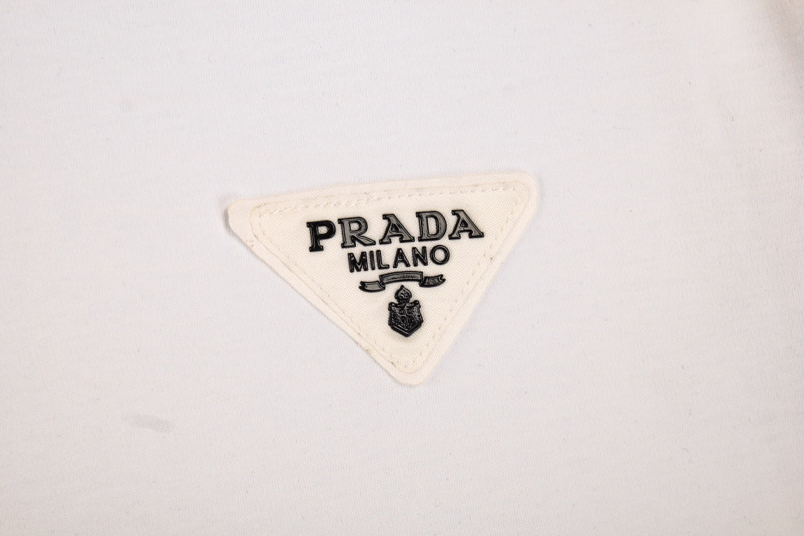 T-shirt à logo Prada (blanc)