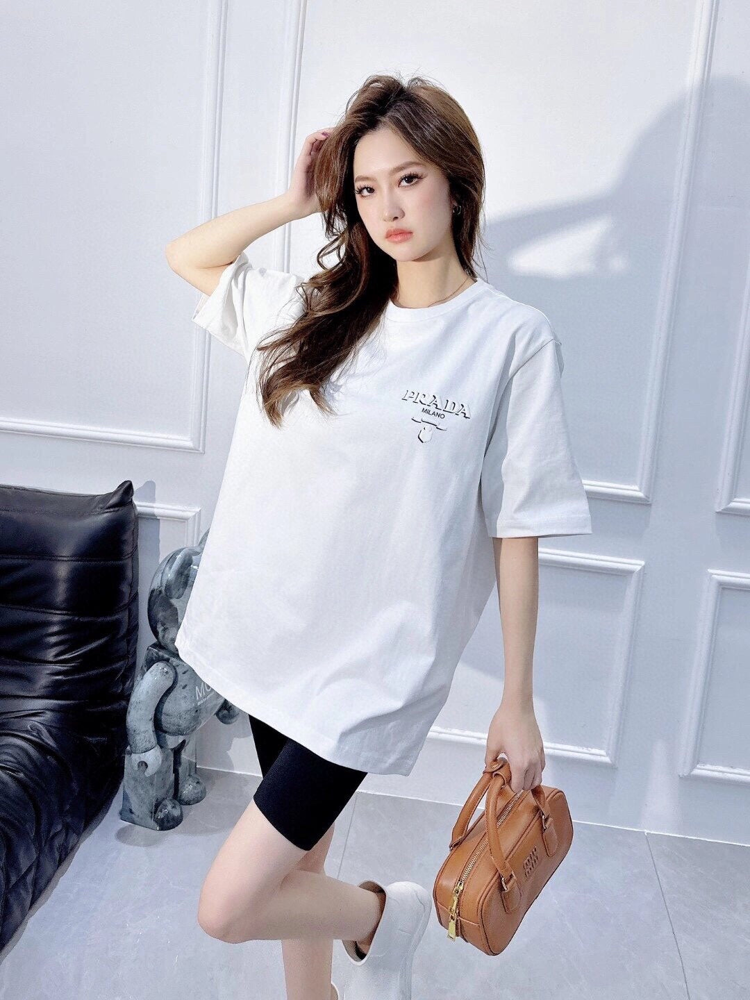 T-shirt Prada Milano (blanc)