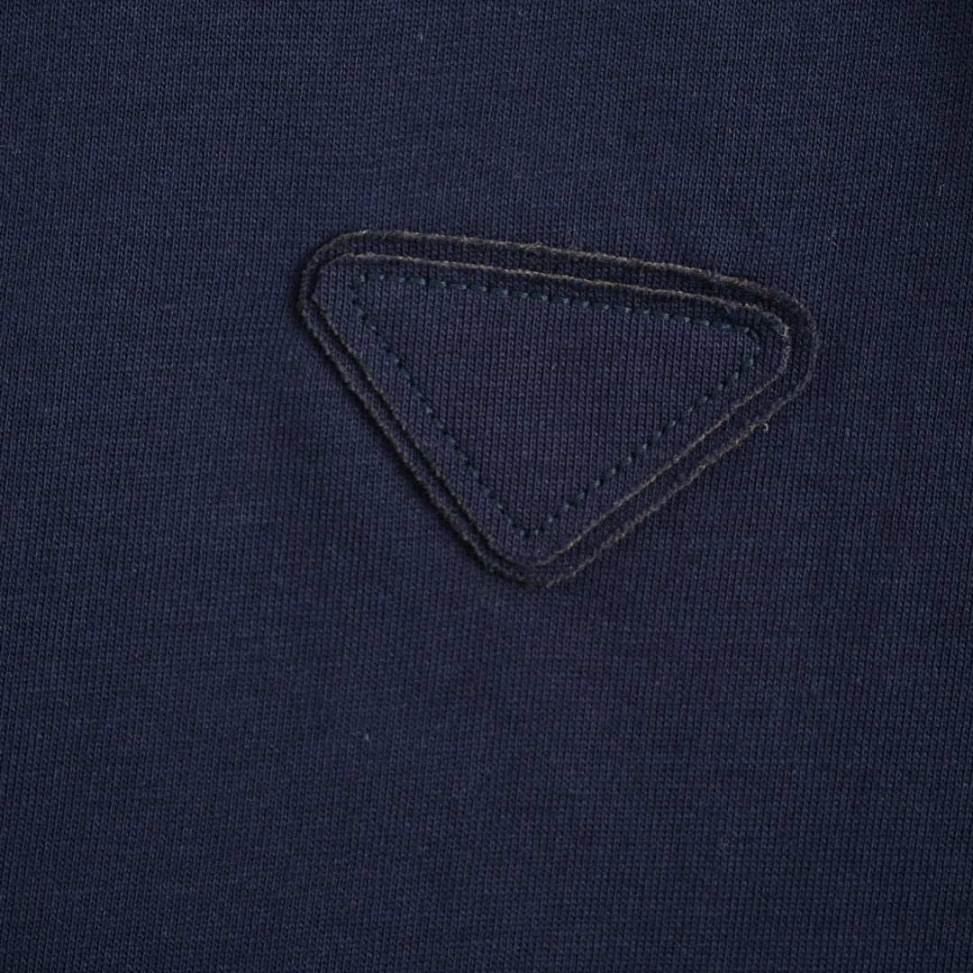 T-shirt Prada bleu marine double couche