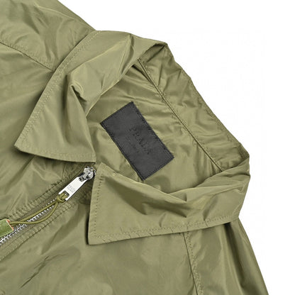 Veste Prada vert olive à manches courtes