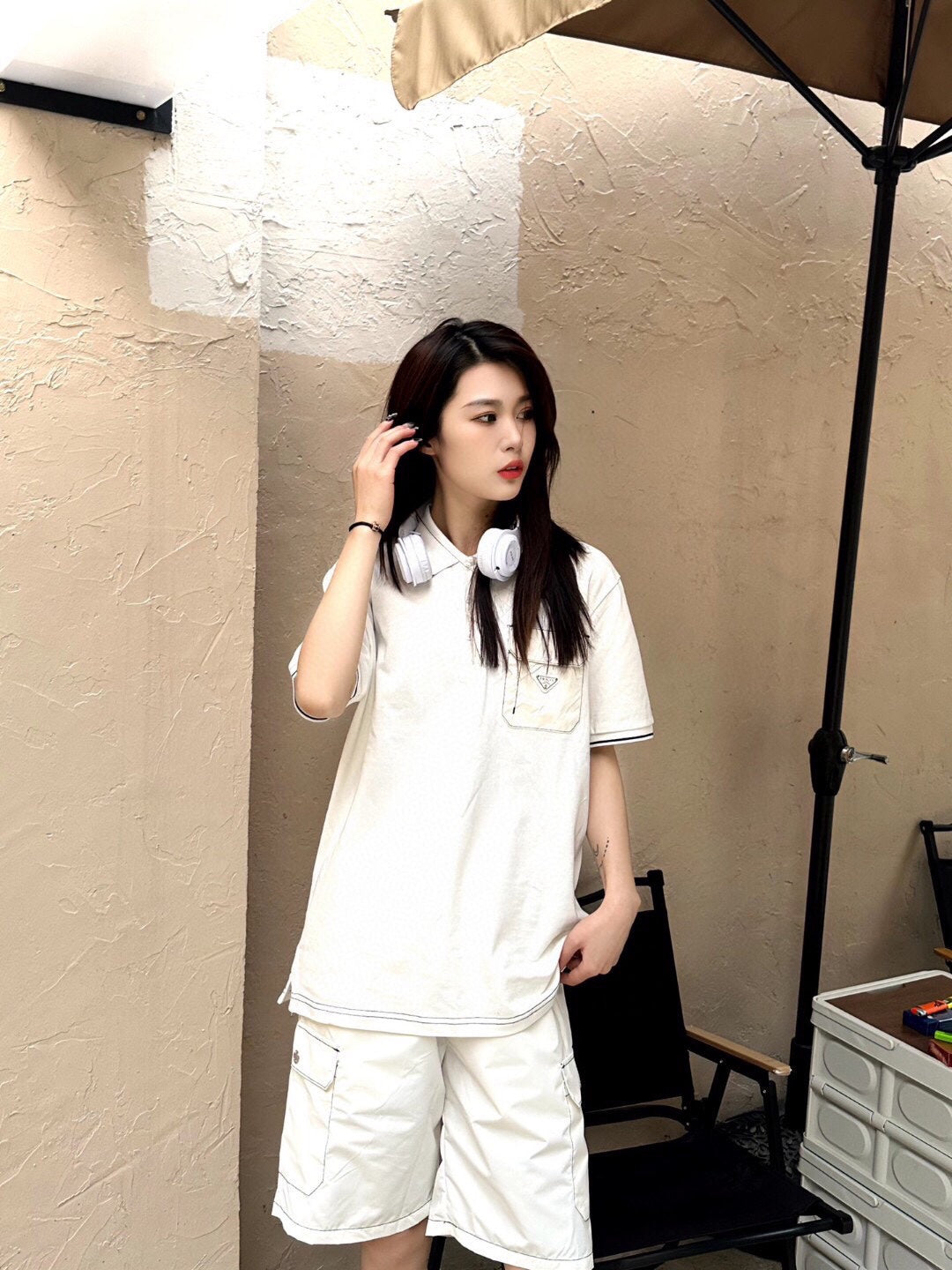 Polo Prada « détail de poche »