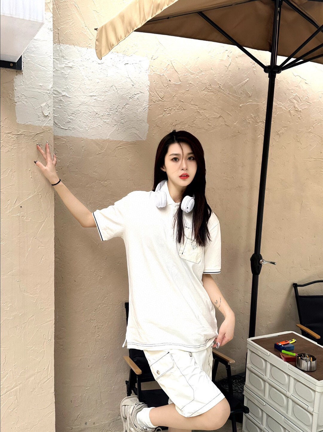 Polo Prada « détail de poche »