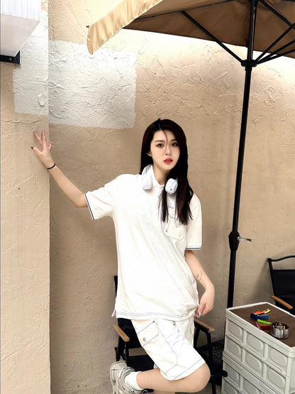 Polo Prada « détail de poche »