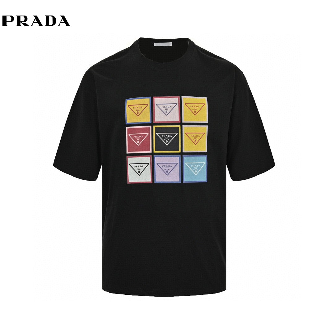 T-shirt Prada à logo Pop Art (noir)