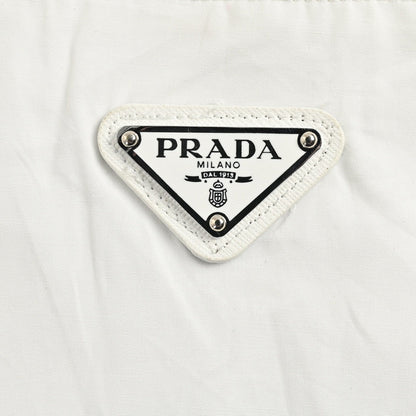 Chemise Prada à manches courtes boutonnée (blanche)