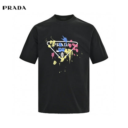 T-shirt Prada - Logo éclaboussures de peinture