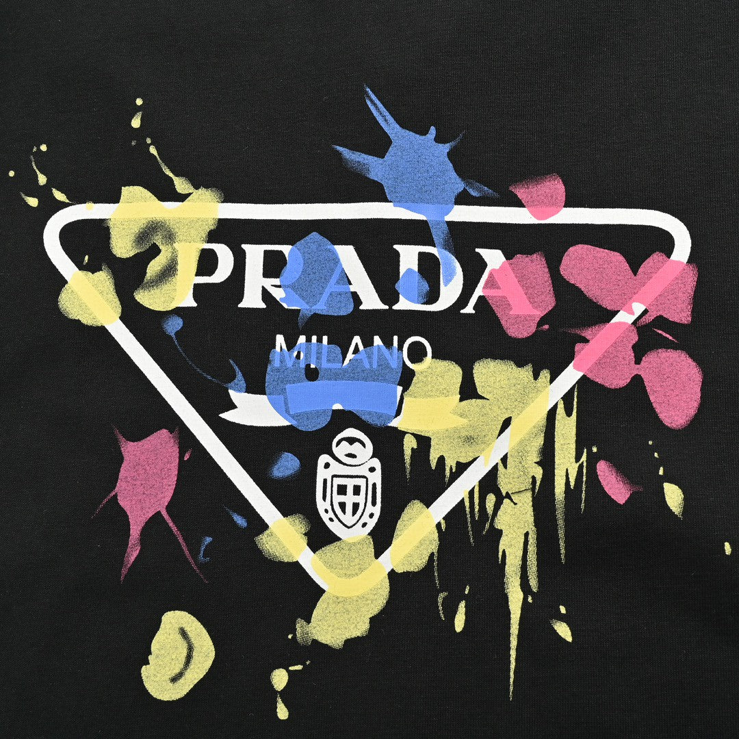 T-shirt Prada - Logo éclaboussures de peinture