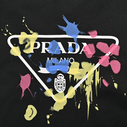 T-shirt Prada - Logo éclaboussures de peinture
