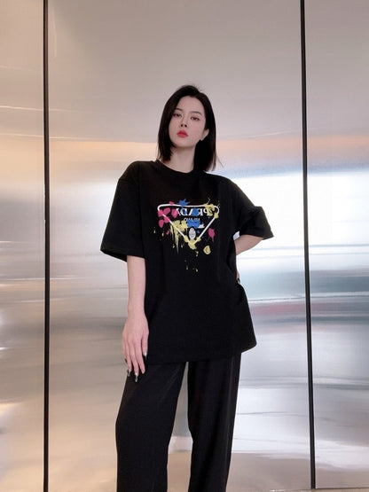 T-shirt Prada - Logo éclaboussures de peinture