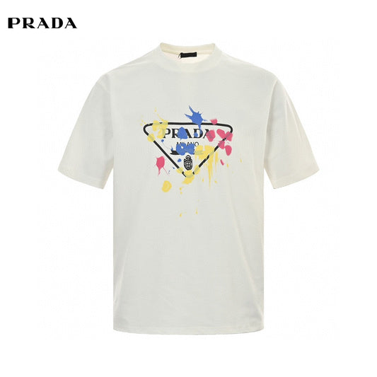 T-shirt Prada - Logo éclaboussures de peinture