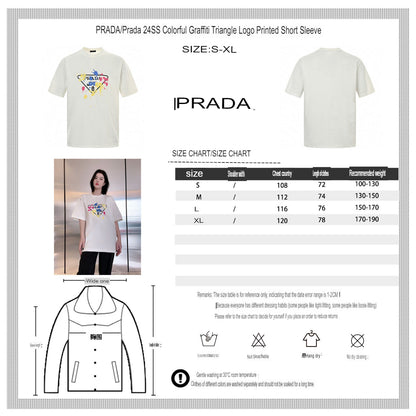 T-shirt Prada - Logo éclaboussures de peinture