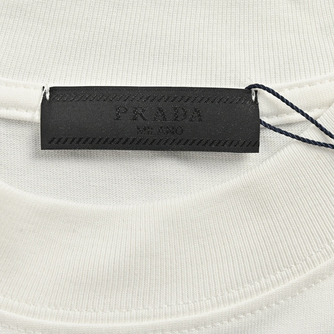 T-shirt blanc Prada avec logo