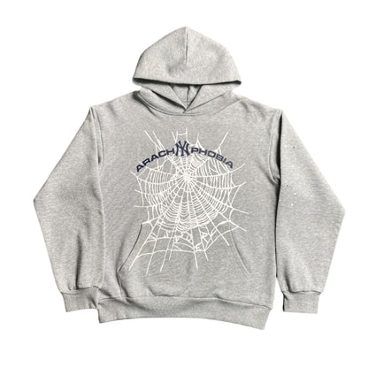 SP5DER ARACH NY PHOBIA HOODIE GRIS CENDRE