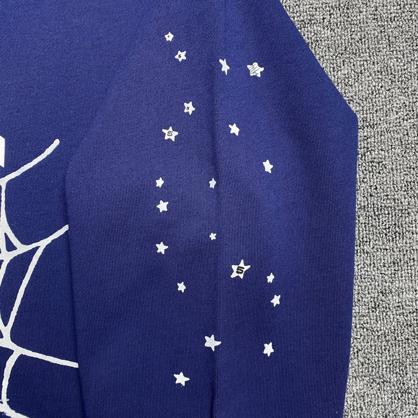 SP5DER ARACH NY PHOBIA SWEAT À CAPUCHE MARINE