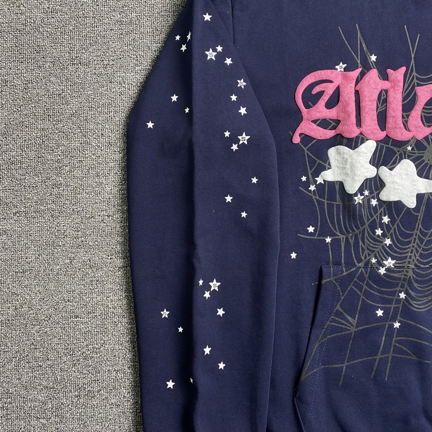 Sweat à capuche SP5DER ATLANTA bleu marine