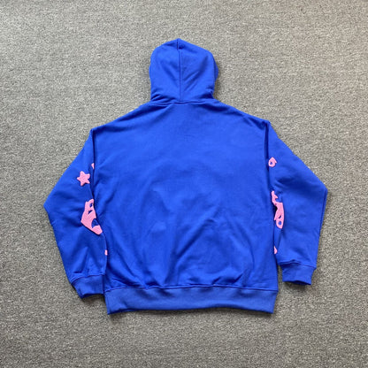 SP5DER BELUGA SWEAT À CAPUCHE BLEU