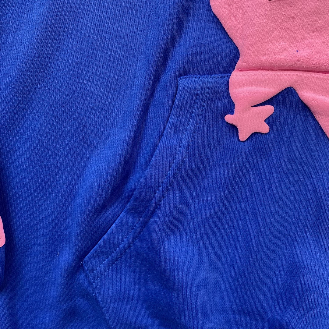 SP5DER BELUGA SWEAT À CAPUCHE BLEU