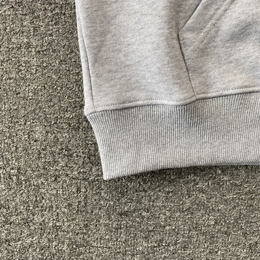 SP5DER BELUGA SWEAT À CAPUCHE GRIS CHINÉ 