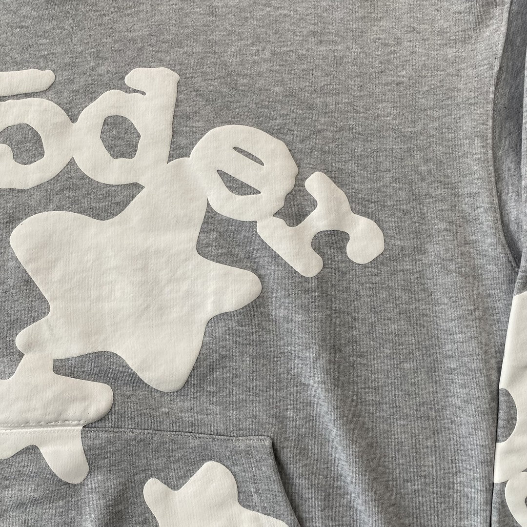 SP5DER BELUGA SWEAT À CAPUCHE GRIS CHINÉ 