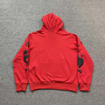 SWEAT À CAPUCHE SP5DER BELUGA ROUGE