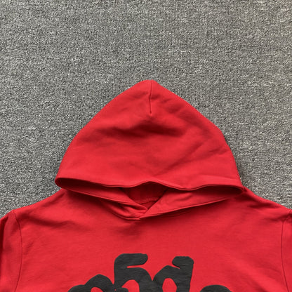 SWEAT À CAPUCHE SP5DER BELUGA ROUGE