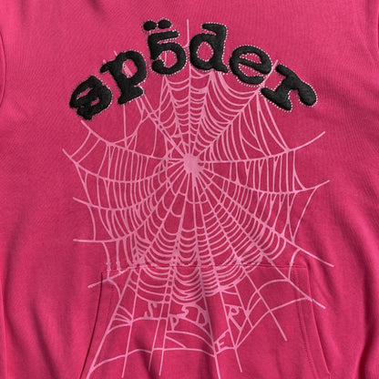 SWEAT À CAPUCHE SP5DER LEGACY ROSE