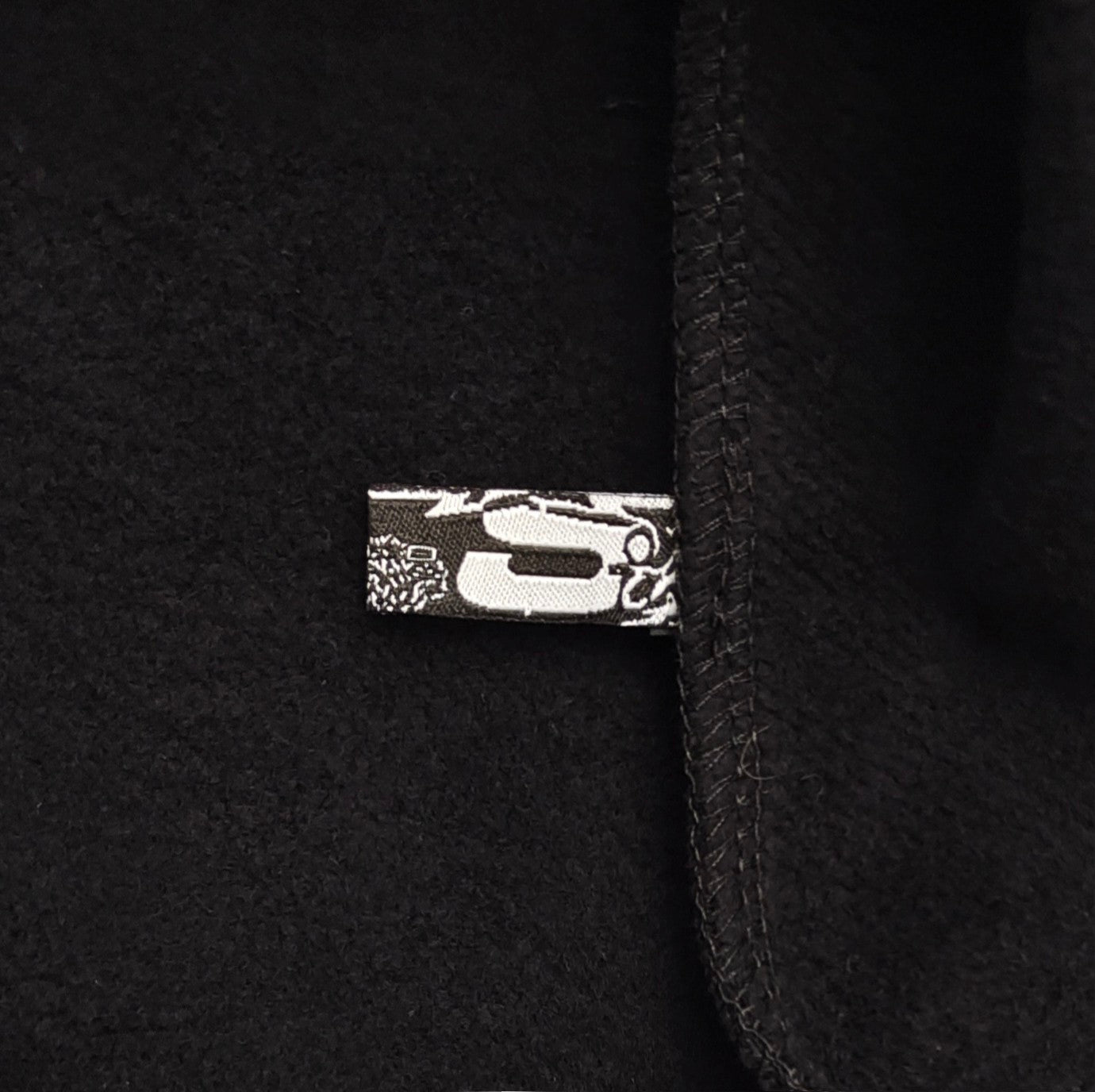 SP5DER OG SWEAT À CAPUCHE AVEC LOGO STRASS NOIR