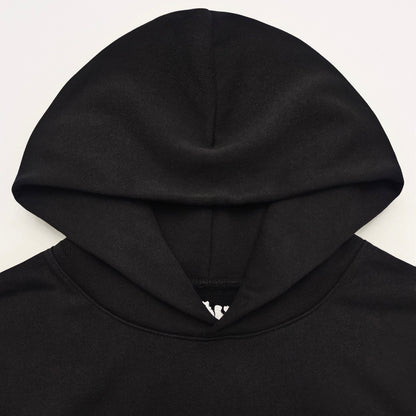 SP5DER OG SWEAT À CAPUCHE AVEC LOGO STRASS NOIR