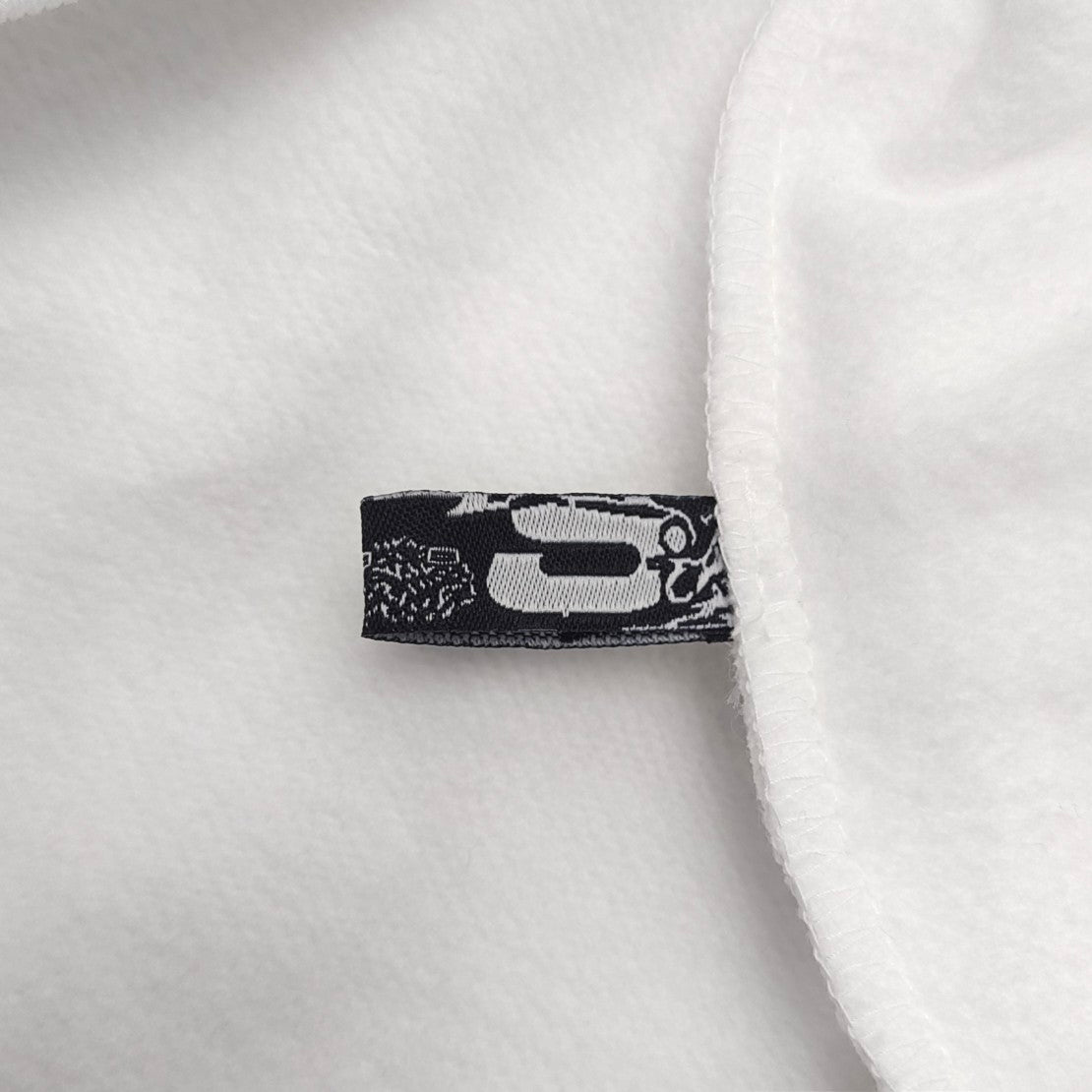 SP5DER OG SWEAT À CAPUCHE AVEC LOGO STRASS BLANC