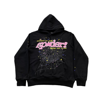 SP5DER P*NK V2 SWEAT À CAPUCHE NOIR