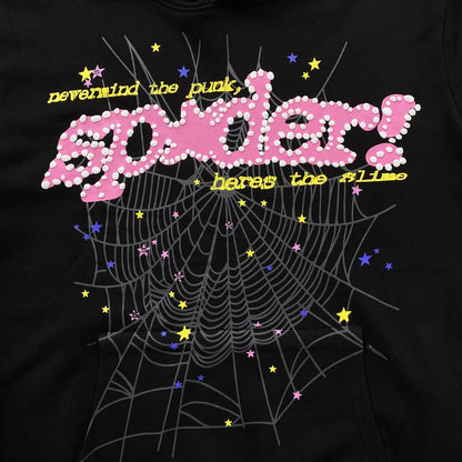 SP5DER P*NK V2 SWEAT À CAPUCHE NOIR