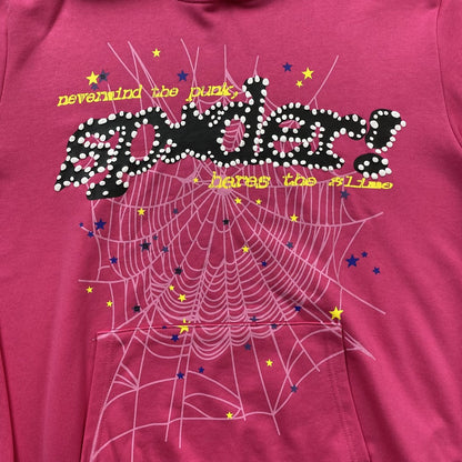 SP5DER P*NK V2 SWEAT À CAPUCHE ROSE